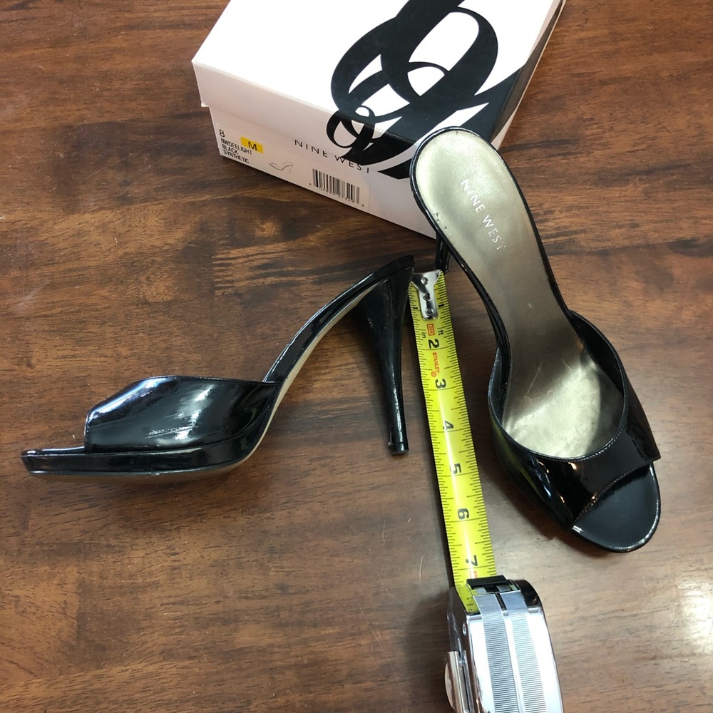 Nine West black 4.5 inch heel